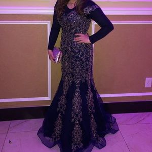 Navy Blue Evening gown